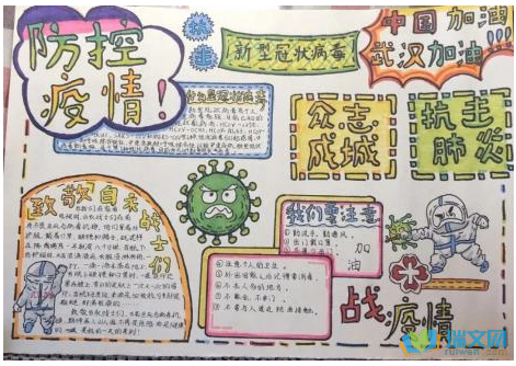 一线抗疫群英谱图片手抄报 手抄报简单又好看