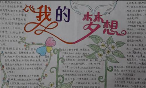 有关理想的主题手抄报 关于理想的手抄报