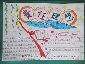 有关理想的主题手抄报 关于理想的手抄报