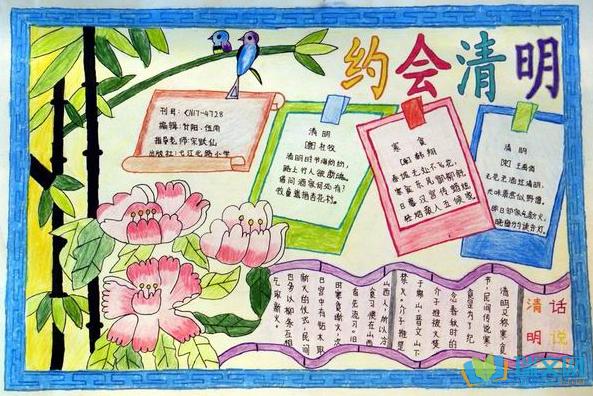 关于清明的手抄报内容 有关清明内容的手抄报 