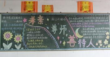 孝师尊亲善待人手抄报 手抄报图片大全
