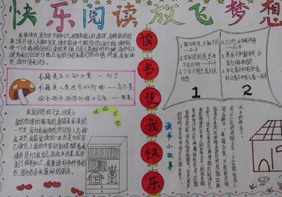 关于快乐读书放飞梦想的手抄报 放飞梦想的手抄报