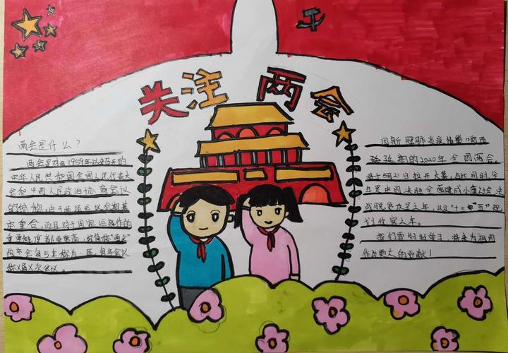 红领巾看两会手抄报2023年 2023年红领巾看全会手抄报内容