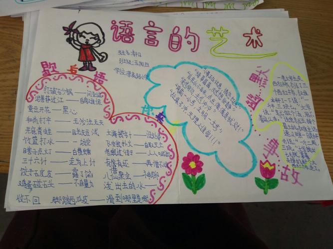 特色语言艺术的手抄报 文明语言手抄报