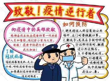 最美逆行者简单图片手抄报 最美手抄报