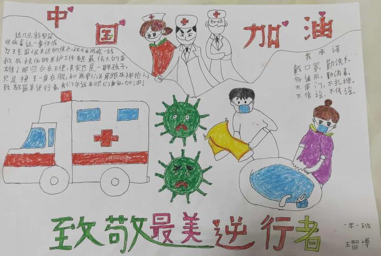 最美逆行者简单图片手抄报 最美手抄报