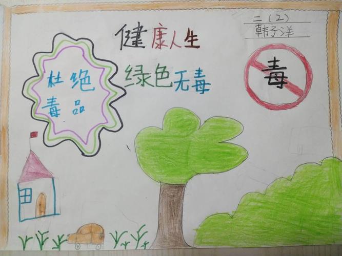 健康人生绿色无毒简易的手抄报 简易手抄报