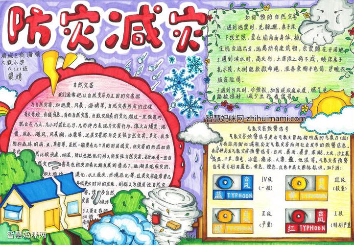简单又漂亮防灾减灾手抄报 防灾减灾手抄报