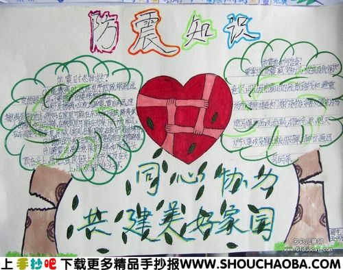 简单又漂亮防灾减灾手抄报 防灾减灾手抄报