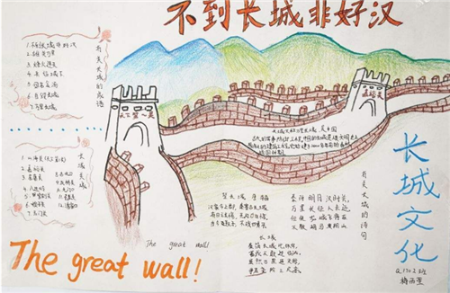 所有关于长城的手抄报 长城手抄报