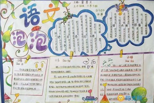 三年级语文一到五单元手抄报 三年级语文手抄报