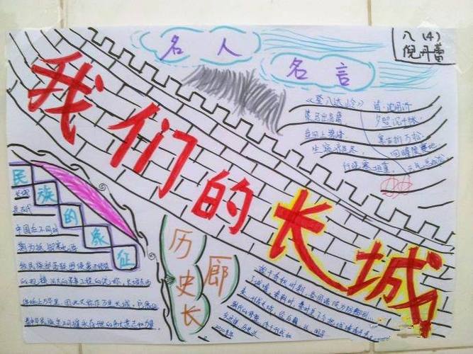所有关于长城的手抄报 长城手抄报
