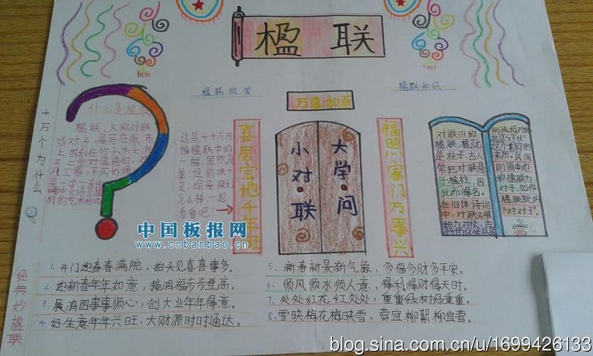 语文楹联对联手抄报 楹联手抄报