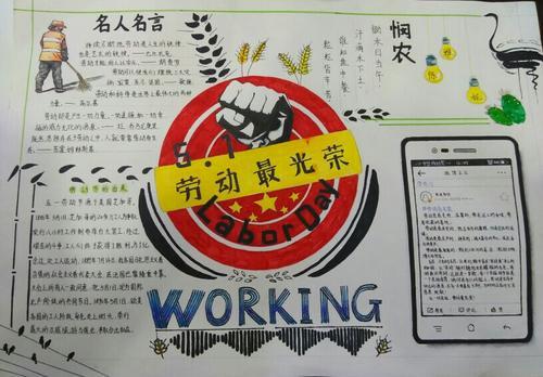 关于劳动的漂亮一等奖手抄报 一等奖手抄报