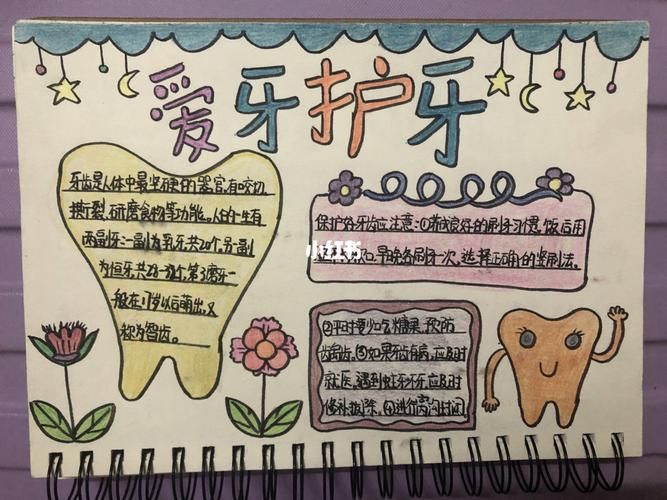 高清爱牙护牙主题手抄报 爱牙护牙手抄报