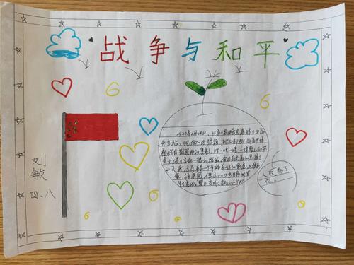 儿童绘画战争手抄报 战争手抄报