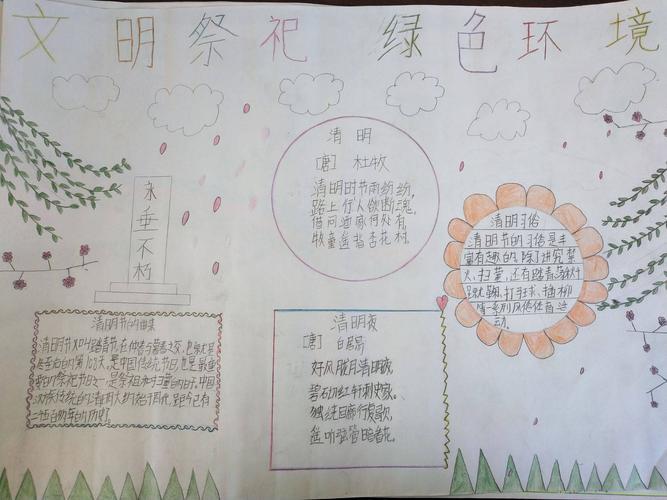 关于文明祭祀为主题的手抄报 爱为主题的手抄报