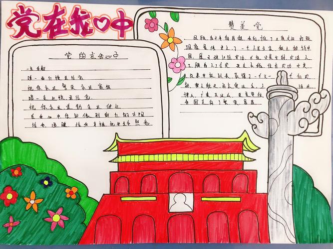 以我心中的党的手抄报 我心向党的手抄报