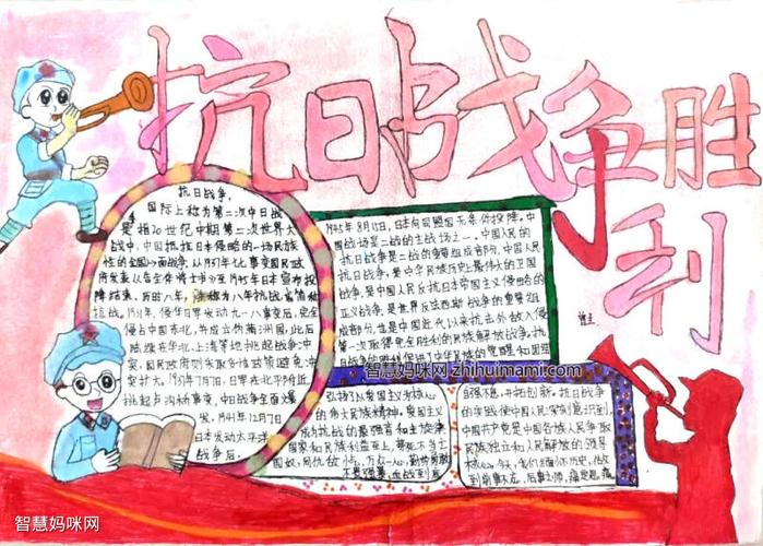 儿童绘画战争手抄报 战争手抄报