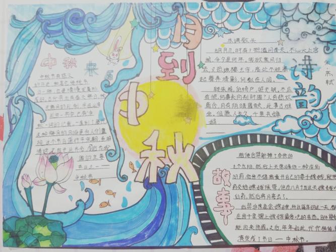 儿童中秋中秋节手抄报 中秋节儿童手抄报