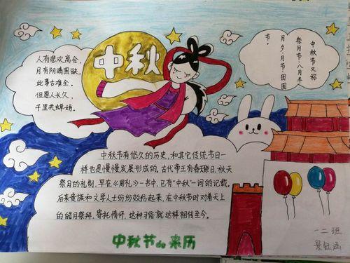 儿童中秋中秋节手抄报 中秋节儿童手抄报