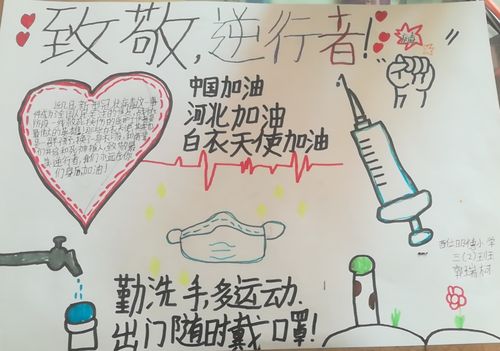 抗疫情白衣天使手抄报 手抄报图片大全集