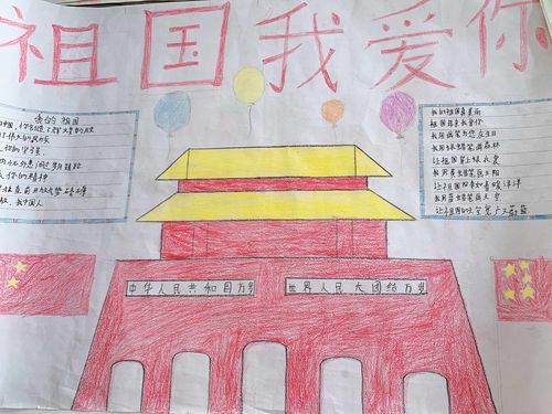 我爱你祖国简单又漂亮的手抄报 漂亮的手抄报