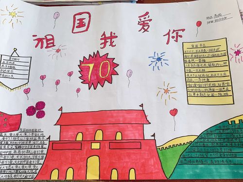 我爱你祖国简单又漂亮的手抄报 漂亮的手抄报