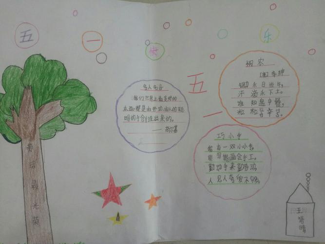 一二三年级五一劳动节手抄报 五一劳动节手抄报
