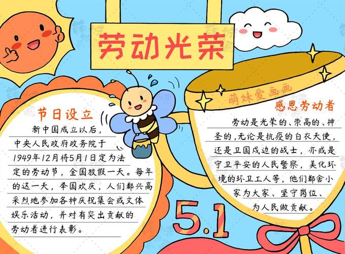 一二三年级五一劳动节手抄报 五一劳动节手抄报