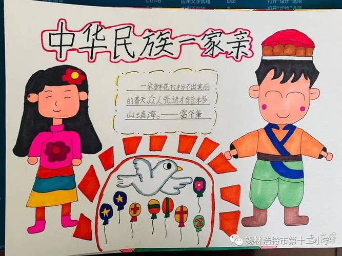 民族大团结简单一点的手抄报 民族大团结手抄报