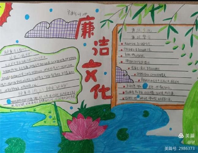 以廉洁为题的手抄报 廉洁手抄报