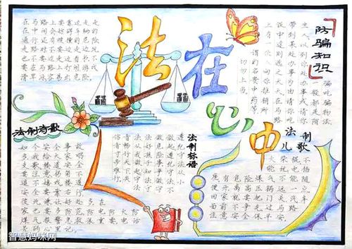 一二三四年级法制宣传手抄报 法制宣传手抄报