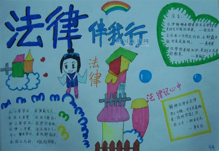一二三四年级法制宣传手抄报 法制宣传手抄报