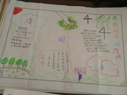 一年级的清明节手抄报 一年级的清明节手抄报图片大全