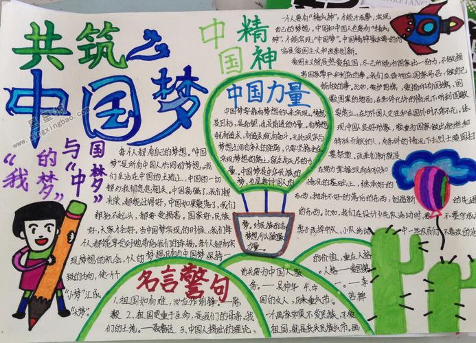 共筑中国手抄报 中国手抄报