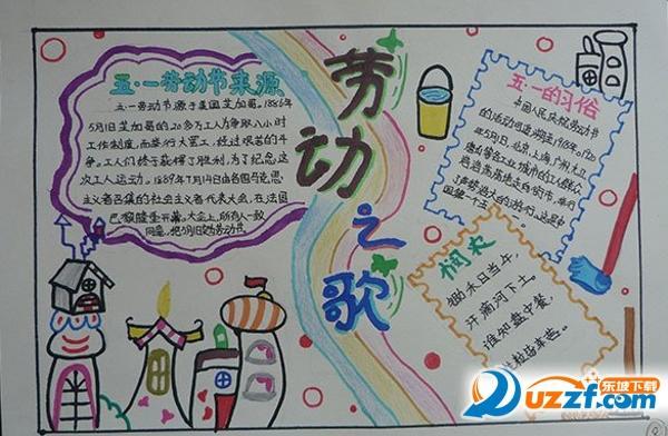 英语关于劳动节手抄报 英语劳动手抄报