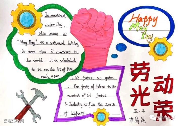 英语关于劳动节手抄报 英语劳动手抄报