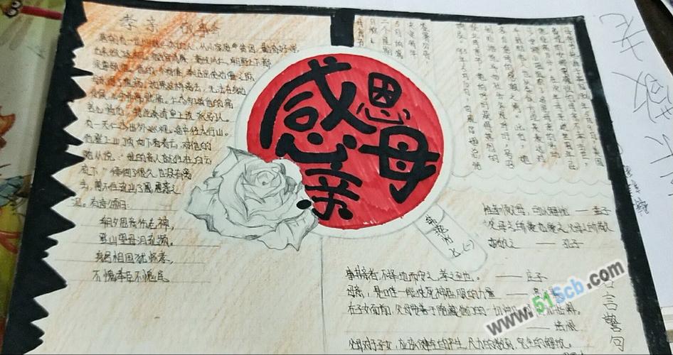 一等奖感恩妈妈手抄报 一等奖手抄报