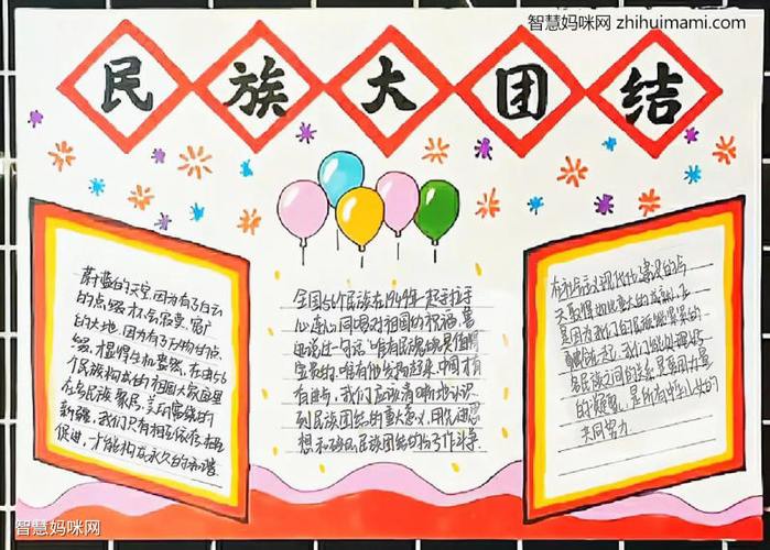 关于民族大团结手抄报 民族团结手抄报