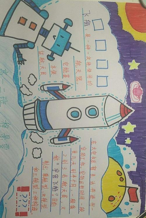 小学生我的科技梦手抄报 小学生科技手抄报