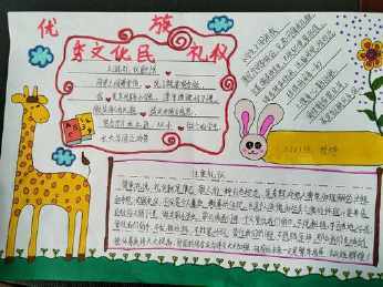 民族风情为主题的手抄报 民族风情手抄报