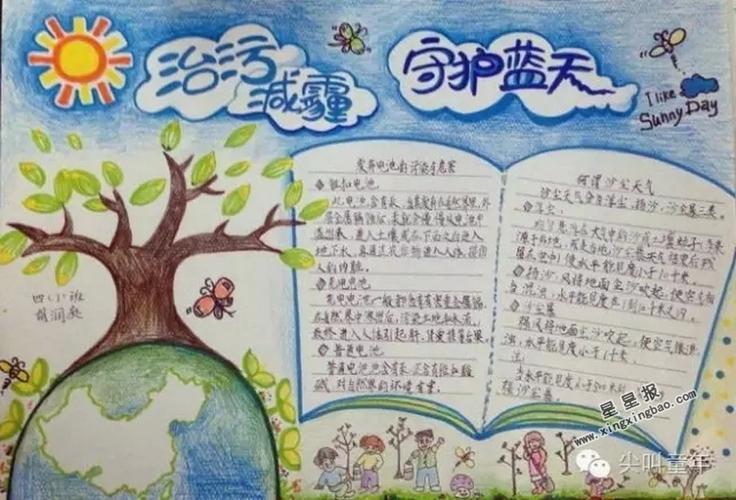 保护环境驱赶雾霾手抄报 保护环境手抄报