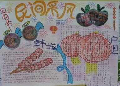 民族风情为主题的手抄报 民族风情手抄报