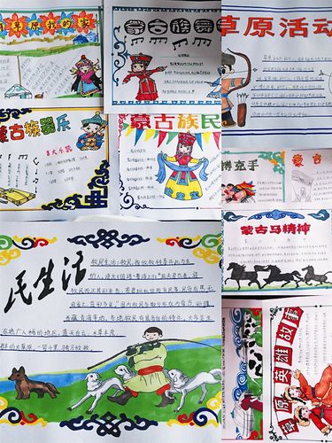 民族风情为主题的手抄报 民族风情手抄报