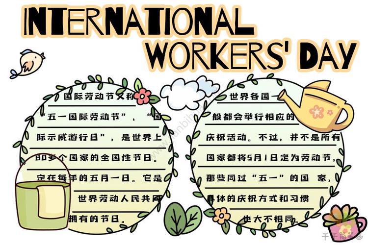 英语关于劳动节手抄报 英语劳动手抄报