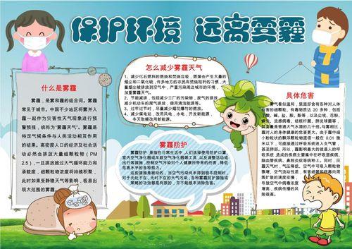 保护环境驱赶雾霾手抄报 保护环境手抄报