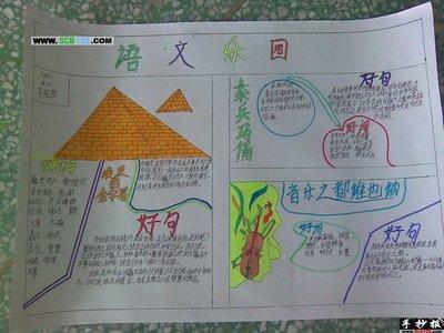 二年级语二年级画画手抄报 二年级语文手抄报