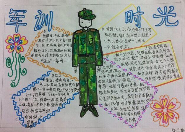 关于新生军训手抄报 小学生军训手抄报