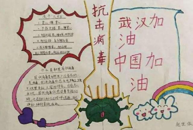 有关抗疫情英雄的手抄报 关于英雄的手抄报
